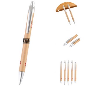 Eco-minded retractable ballpoint pen